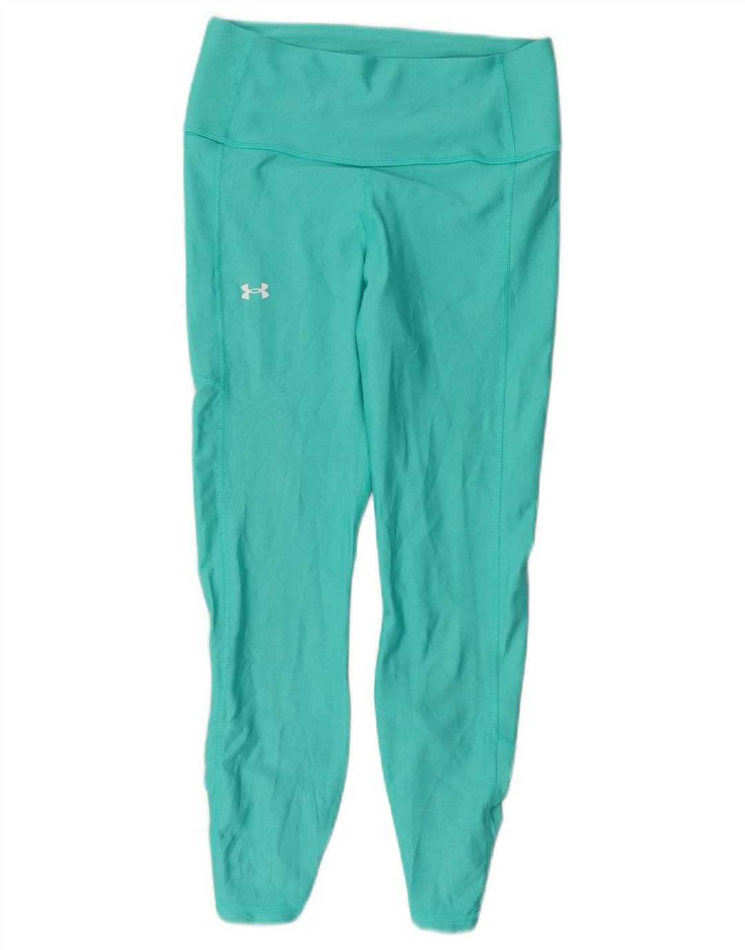 Under Armour Womens Capri Leggings UK 12 Medium Turquoise Polyester