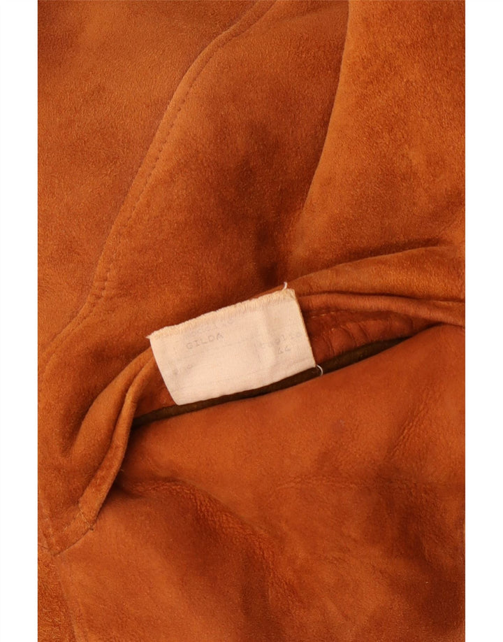 Vintage Womens Shearling Coat IT 44 Medium Beige Shearling Classic