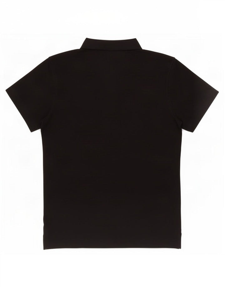 Asics Boys Polo Shirt 13-14 Years Black Polyester