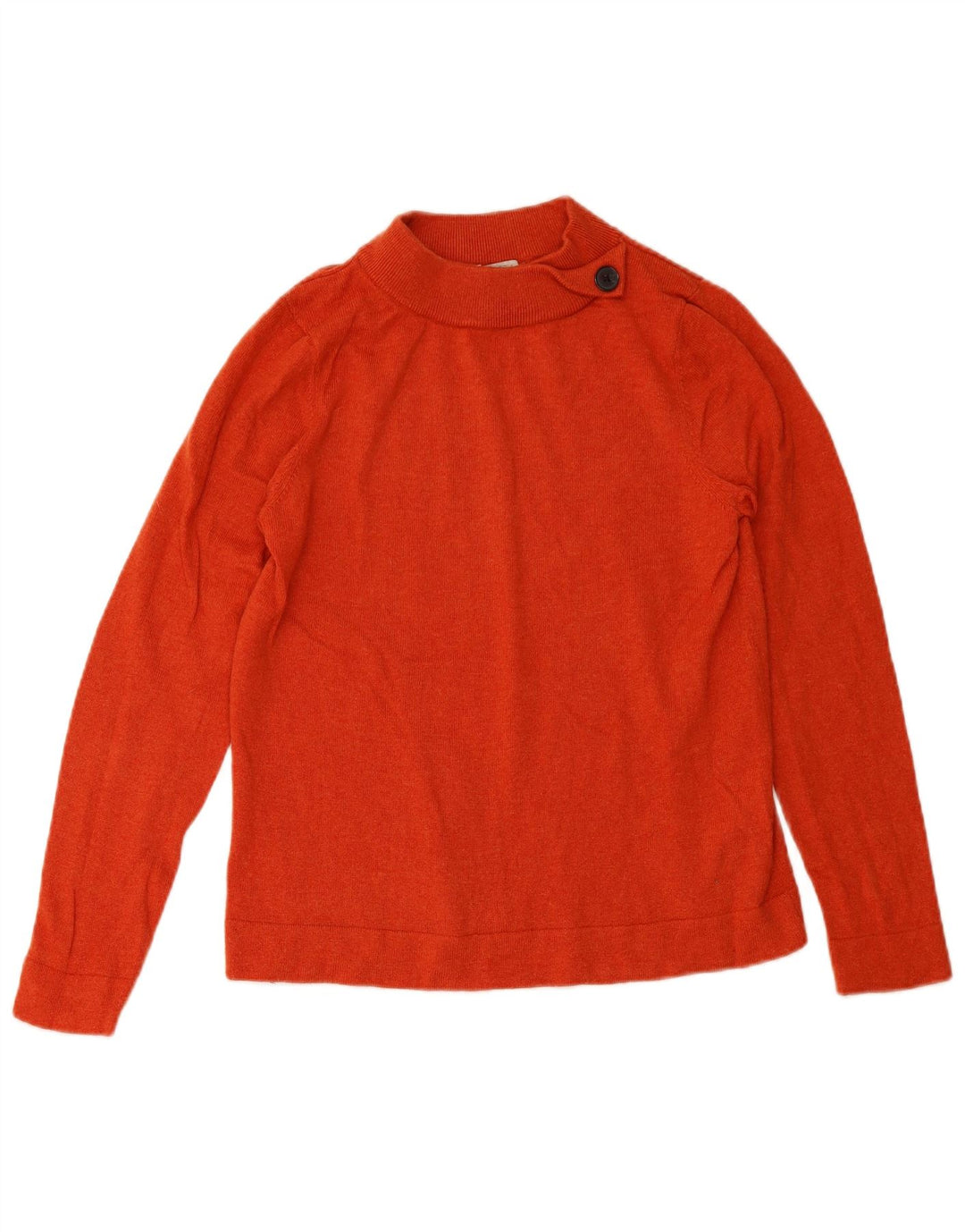 HOBBS Womens Turtle Neck Jumper Sweater UK 16 Large Orange Wool