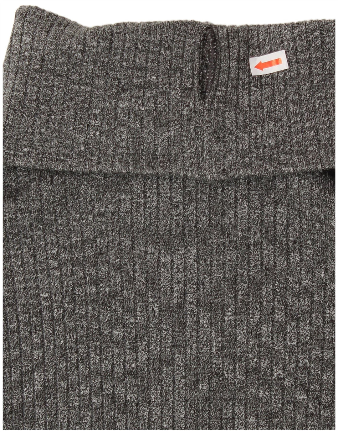 BENETTON Womens Roll Neck Top Long Sleeve UK 12 Medium Grey Acrylic