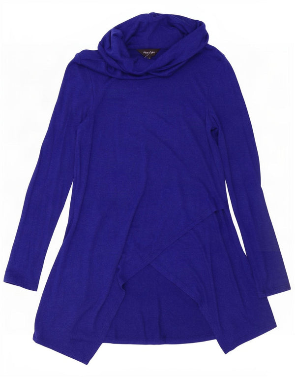 Phase Eight Womens Long Sleeve Tunic Top UK 8 Small Blue Viscose