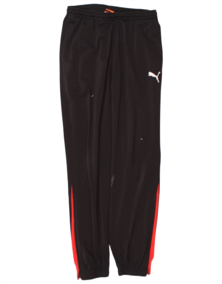 Puma Mens Tracksuit Trousers Joggers Medium  Black Colourblock Polyester