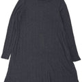 Marks & Spencer Womens Jumper Dress UK 12 Medium  Navy Blue Polyester