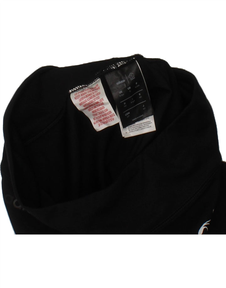 ADIDAS Girls Graphic Leggings 9-10 Years  Black Polyester Vintage Adidas and Second-Hand Adidas from Messina Hembry 