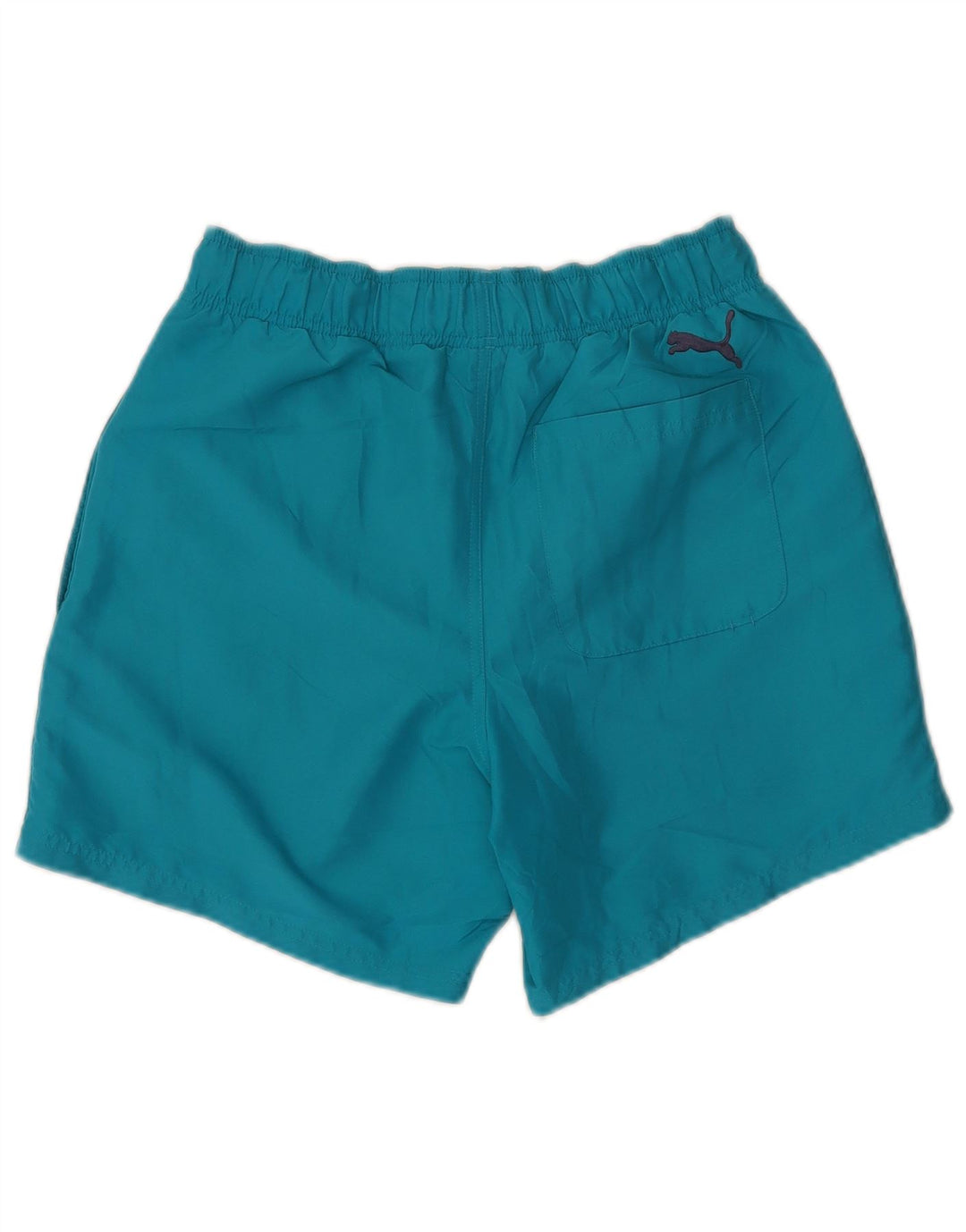 PUMA Mens Graphic Swimming Shorts Small  Turquoise Polyester