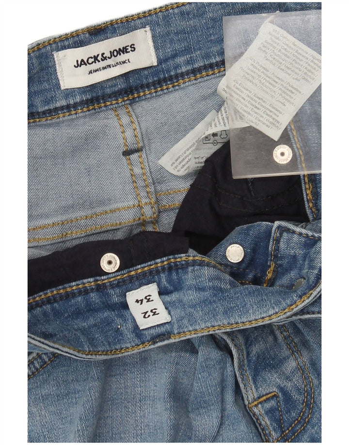 Jack & Jones Mens Slim Jeans W32 L29 Blue Cotton