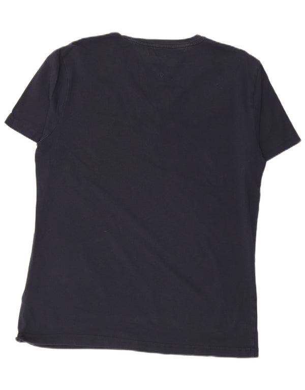 TOMMY HILFIGER Mens T-Shirt Top 2XL Navy Blue Cotton