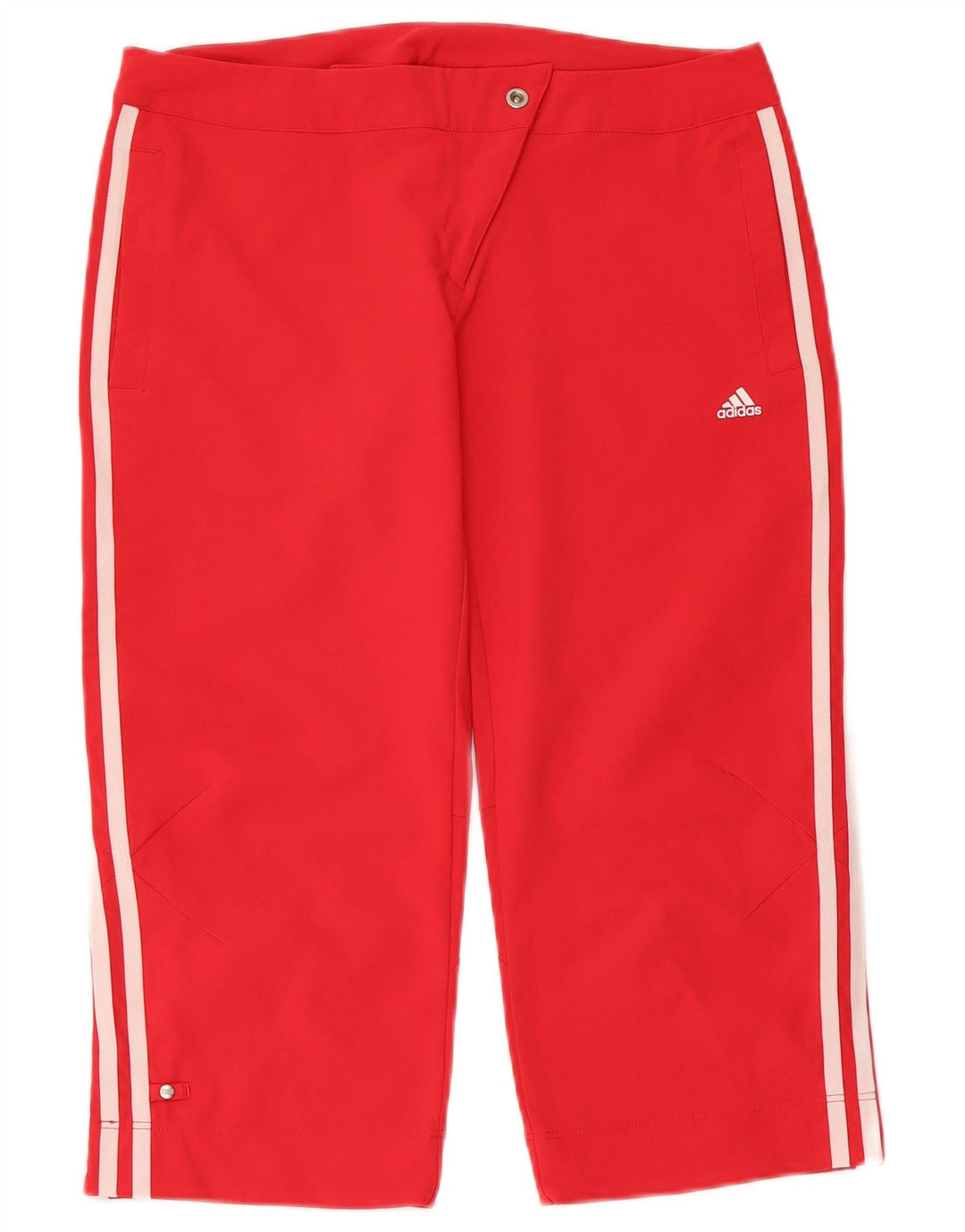 ADIDAS Womens Climalite Bermuda Shorts UK 10 Small W30 Red Polyester