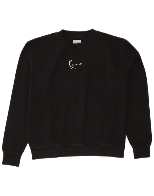 Karl Kani Mens Loose Fit Sweatshirt Jumper Small Black Cotton