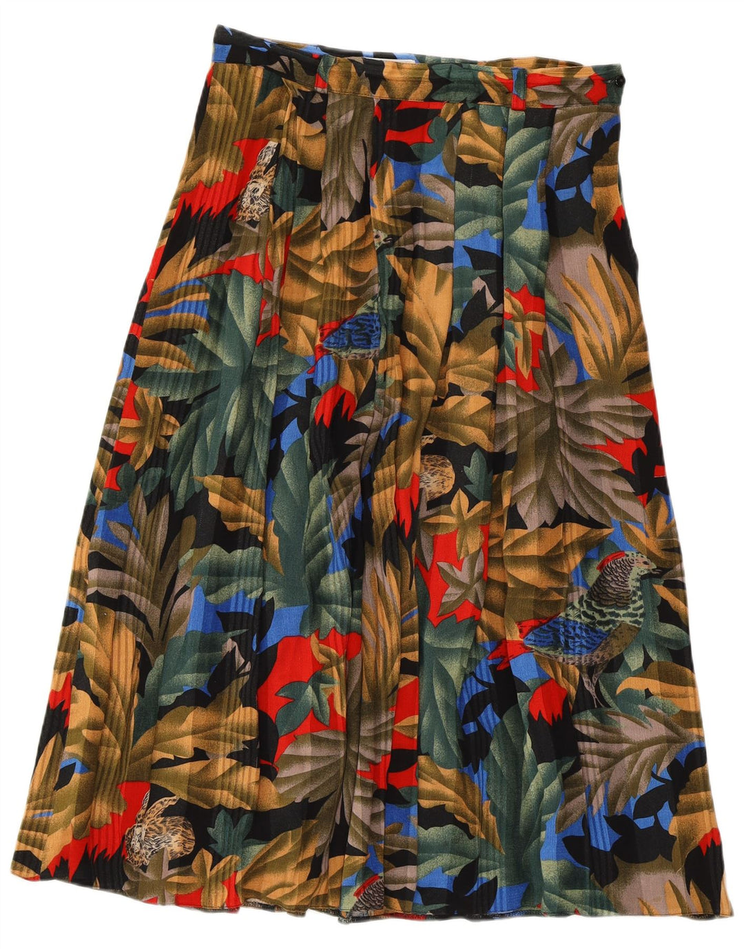 LIBRA Womens A-Line Skirt UK 14 Medium W29  Multicoloured Floral Viscose