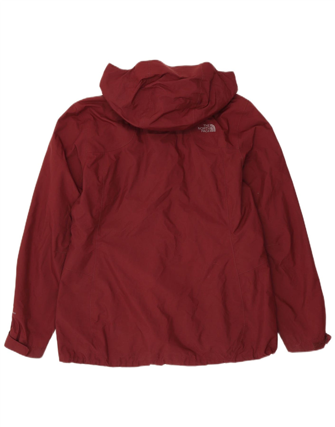 THE NORTH FACE Womens Oversized Hooded Rain Jacket UK 18 XL Maroon Nylon