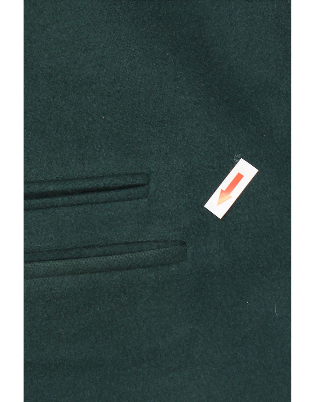 Topshop Womens Overcoat UK 8 Small Green Polyester