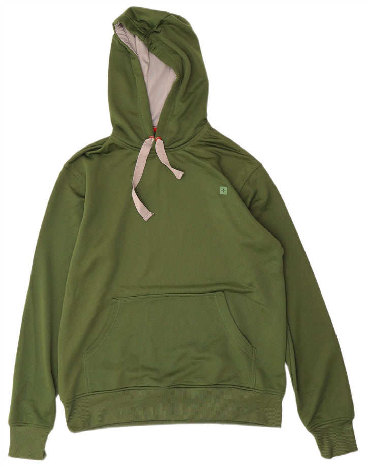 MOUNTAIN WAREHOUSE Mens Hoodie Jumper Medium Green Polyester
