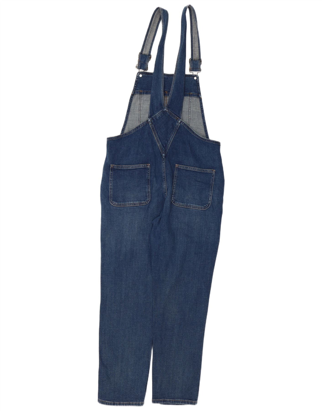 FAT FACE Womens Lewes Dungarees Jeans UK 12 Medium W34 L27 Blue Cotton
