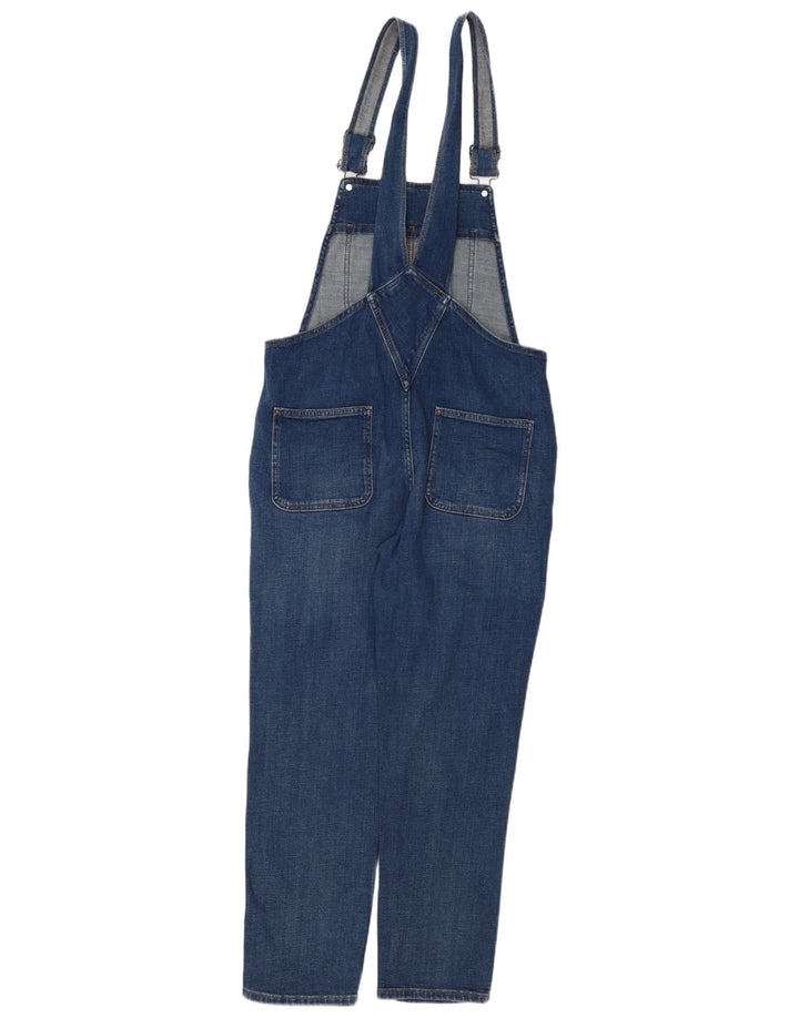 FAT FACE Womens Lewes Dungarees Jeans UK 12 Medium W34 L27 Blue Cotton