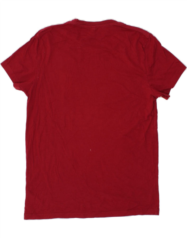 JACK WILLS Mens T-Shirt Top Small Maroon Cotton Vintage Jack Wills and Second-Hand Jack Wills from Messina Hembry 