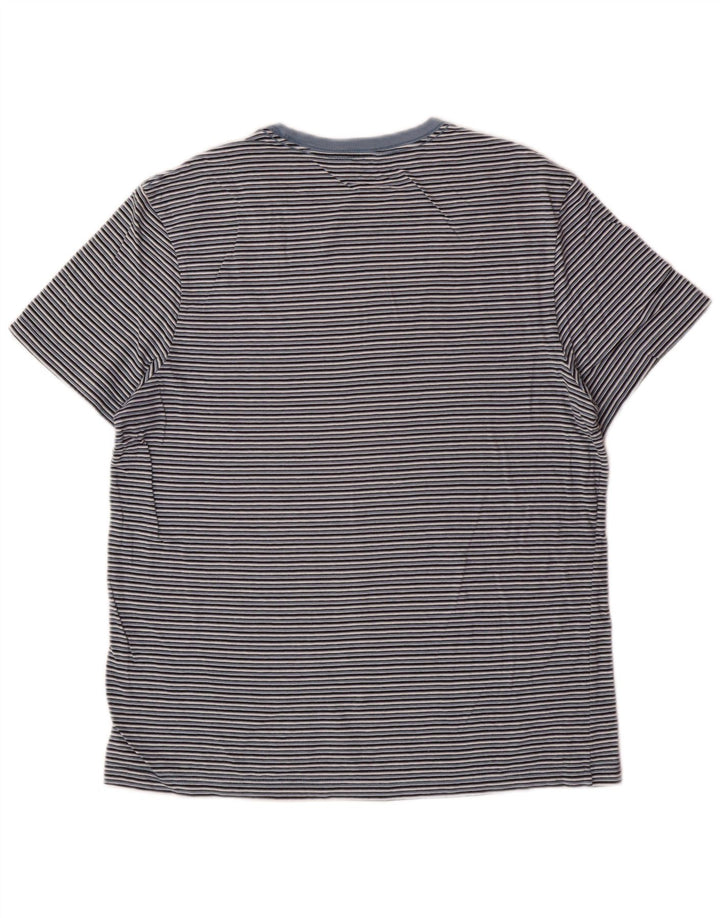 J. CREW Womens T-Shirt Top UK 14 Medium Blue Striped