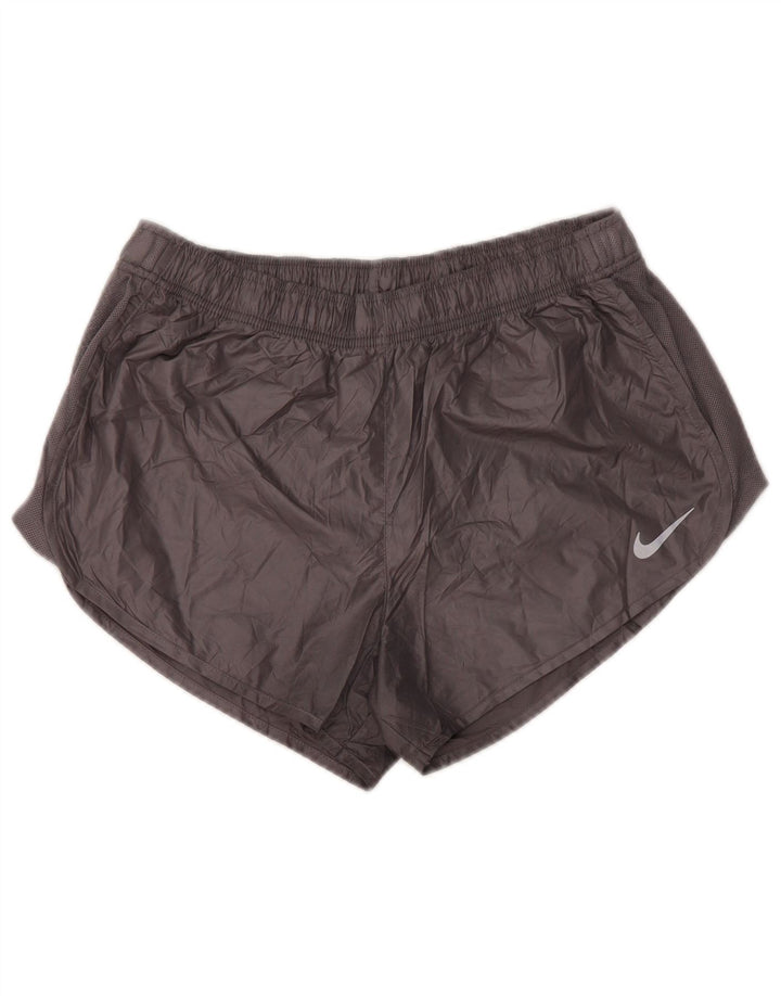 NIKE Womens Dri Fit Sport Shorts UK 14 Large  Grey