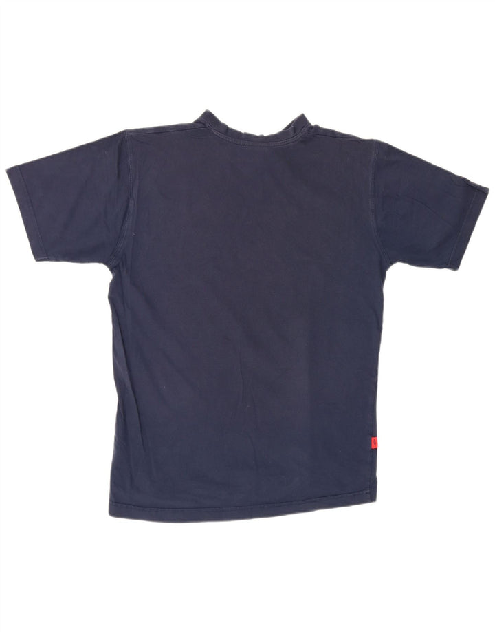 Umbro Mens T-Shirt Top Medium Navy Blue Cotton