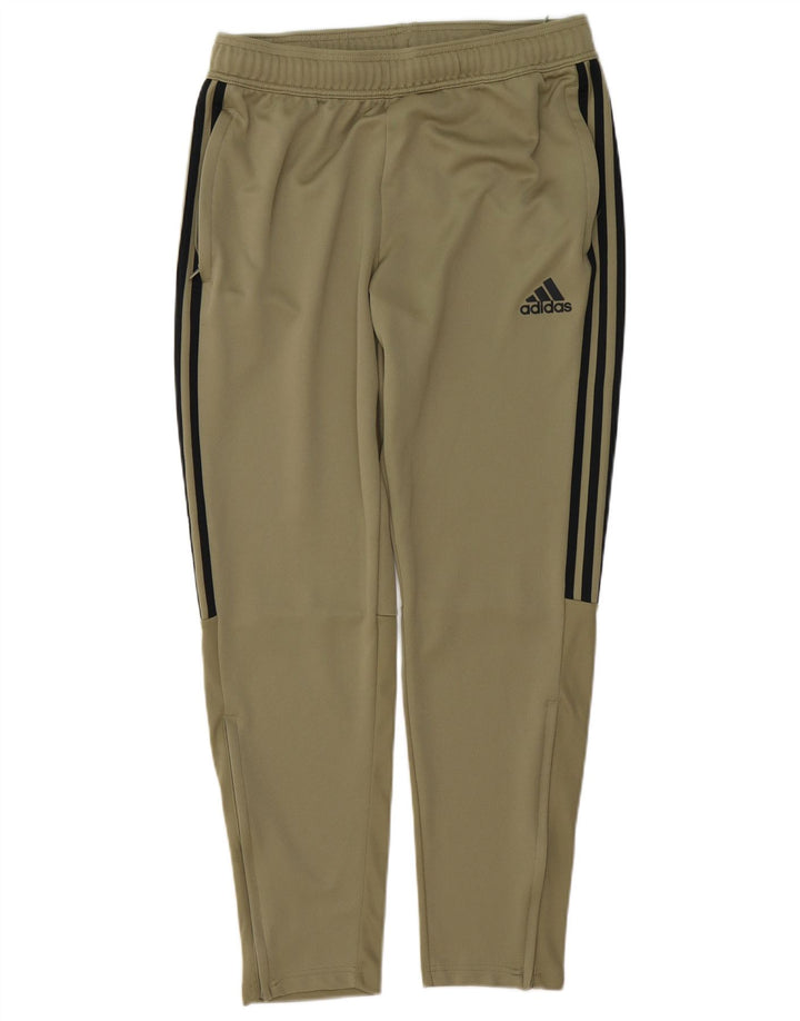ADIDAS Mens Aeroready Tracksuit Trousers Large  Khaki Polyester