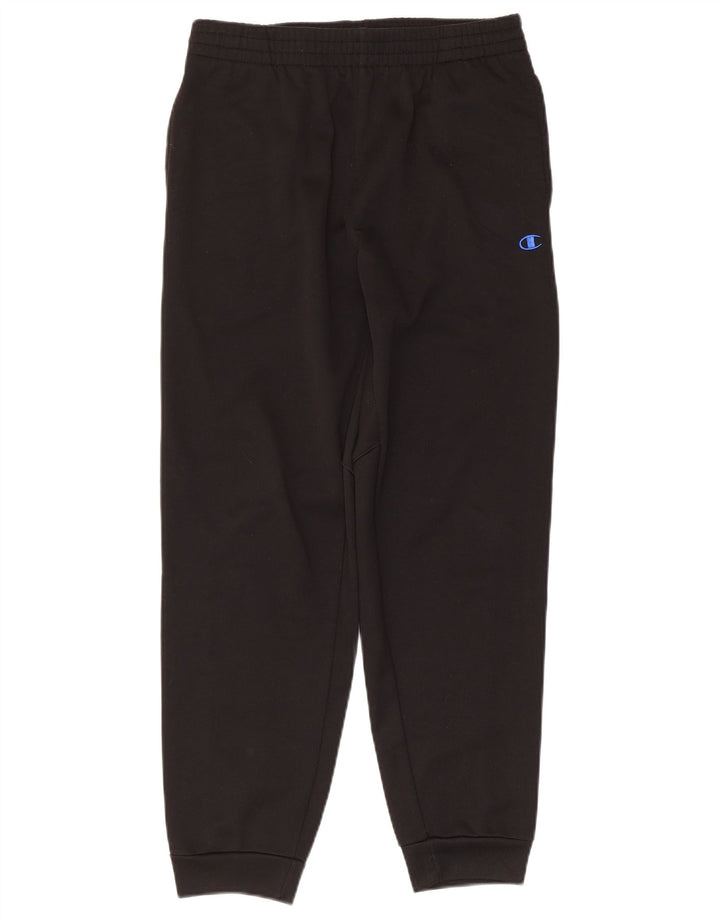 Champion Mens Tracksuit Trousers Joggers Large Black Colourblock Polyester