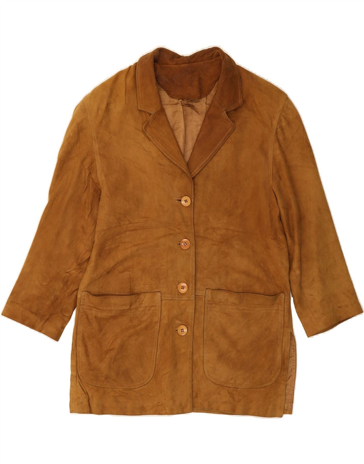 FORESTER Womens Suede Jacket IT 42 Medium Brown Leather Vintage Forester and Second-Hand Forester from Messina Hembry 