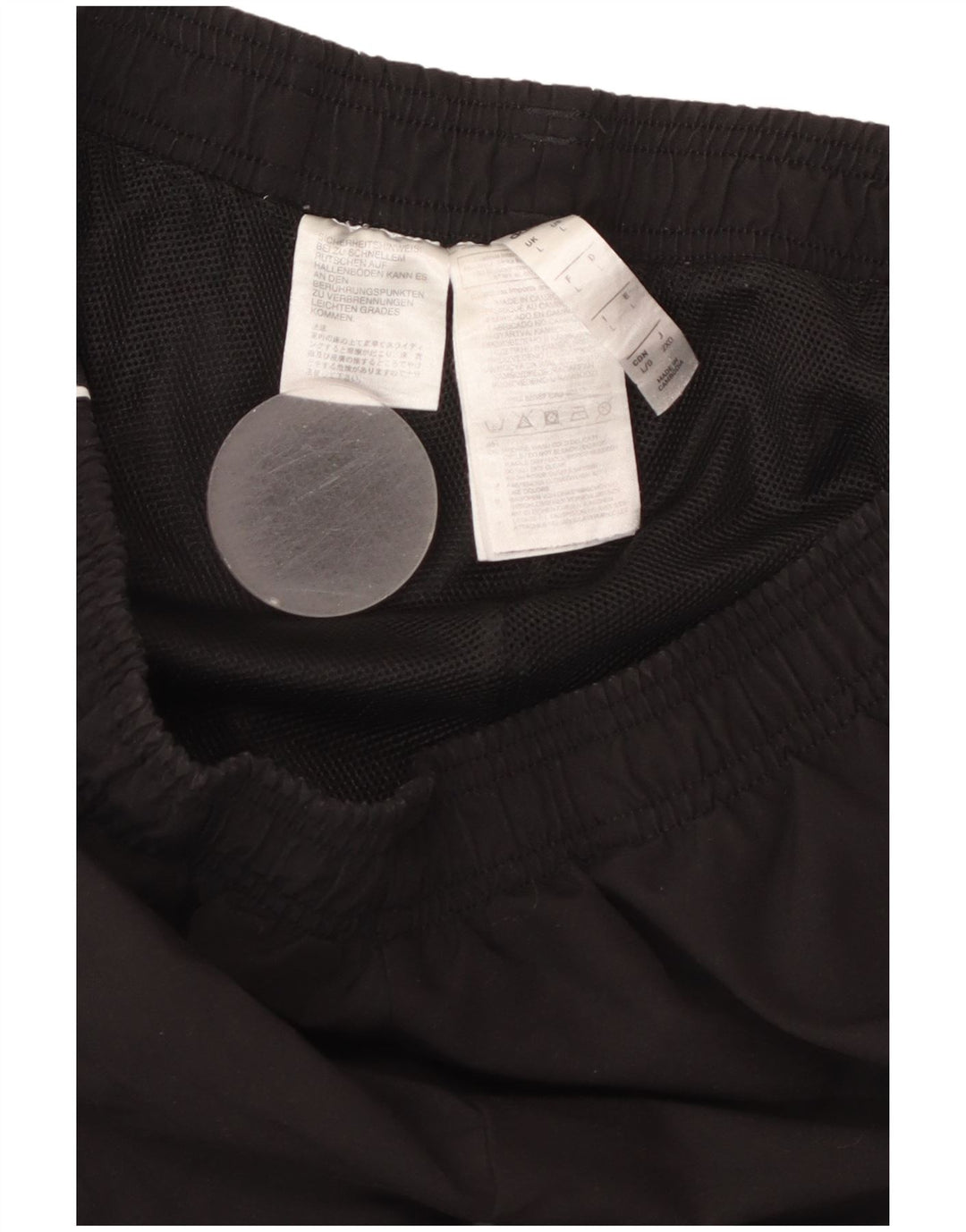 ADIDAS Mens Tracksuit Trousers Large  Black Polyester