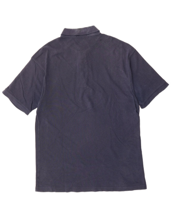 Fred Perry Mens Polo Shirt Large Navy Blue Cotton
