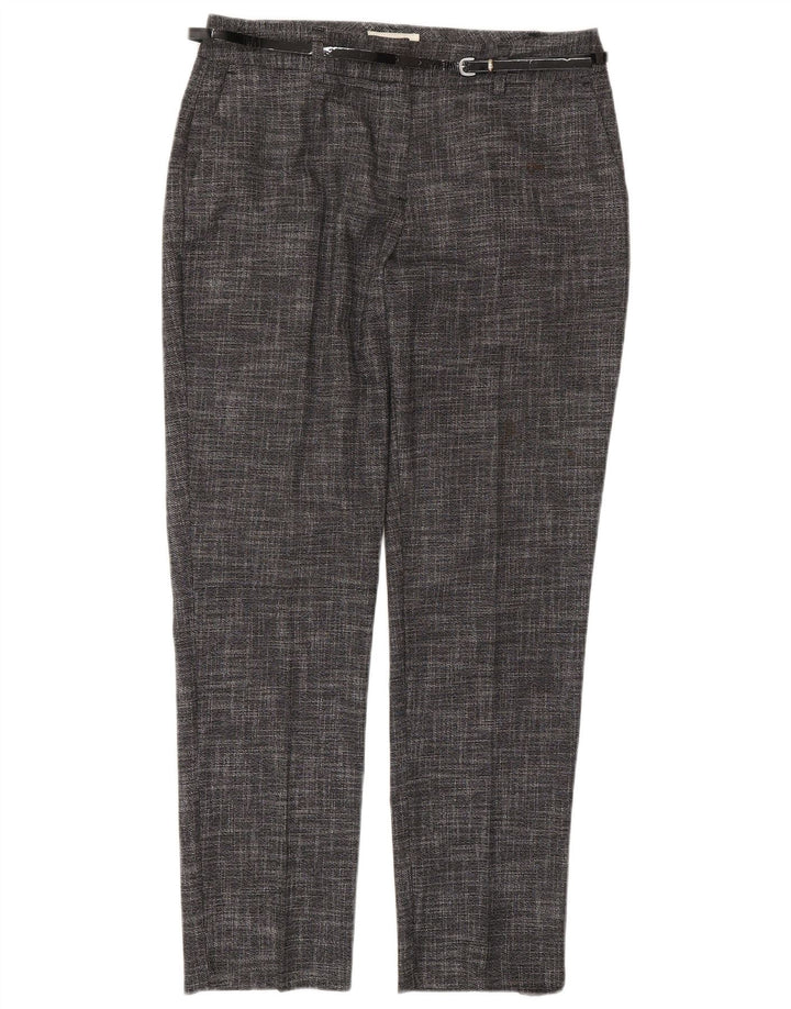 MONSOON Womens Short Casual Trousers UK 10 Small W27 L28  Grey Flecked