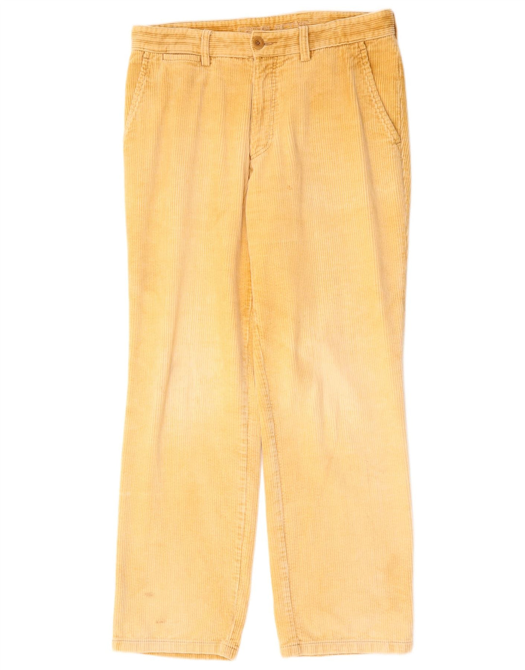 Camel Active Mens Straight Corduroy Trousers W36 L32 Beige Cotton