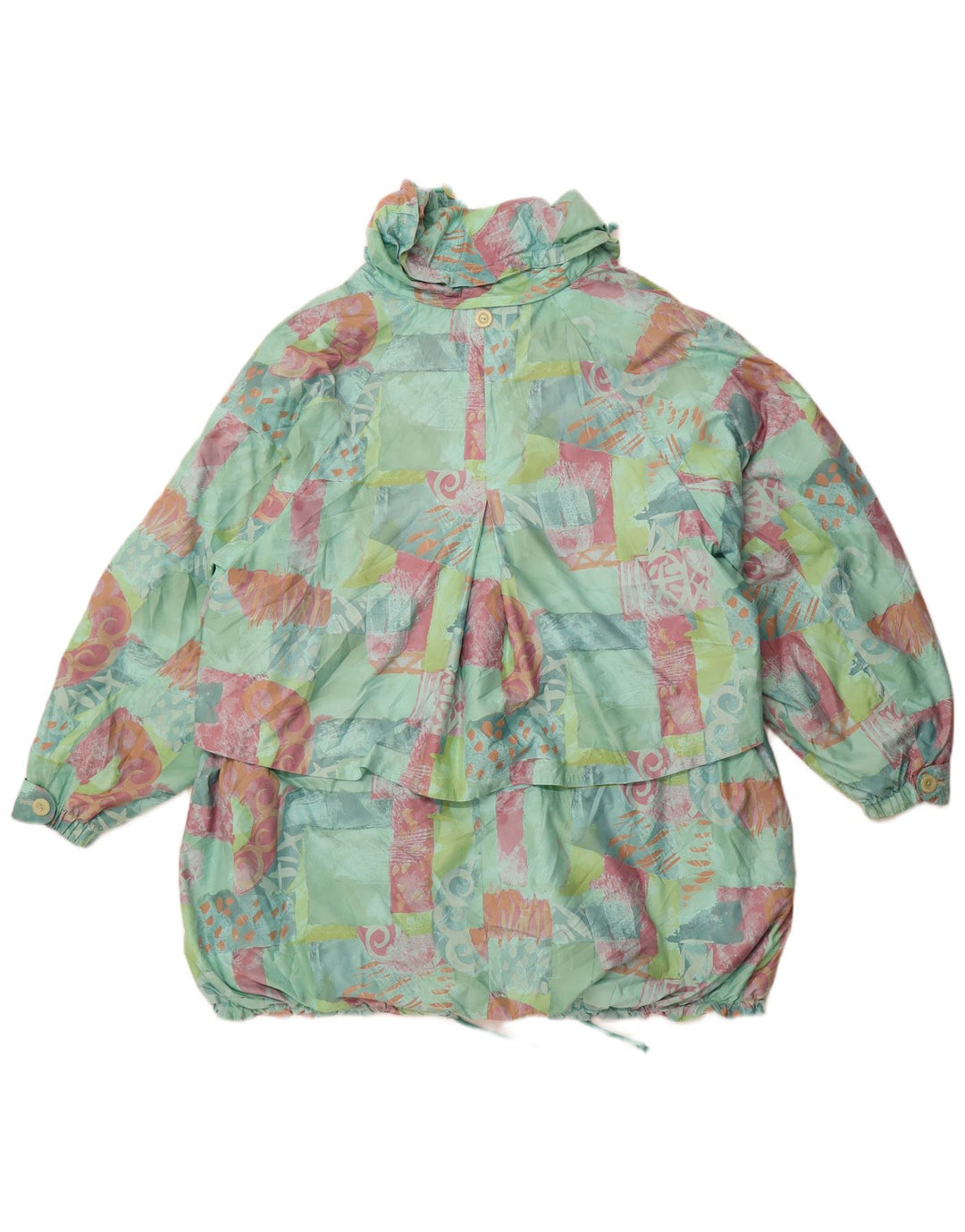 FUCHS & SCHMITT Womens Windbreaker Coat UK 12 Medium Green Retro