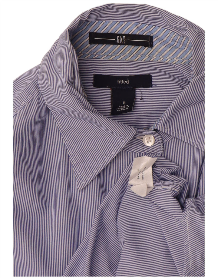 Gap Womens Shirt US 6 Medium Purple Striped