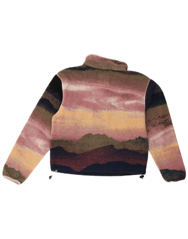 Columbia Womens Oversized Fleece Jumper UK 10 Small Multicoloured