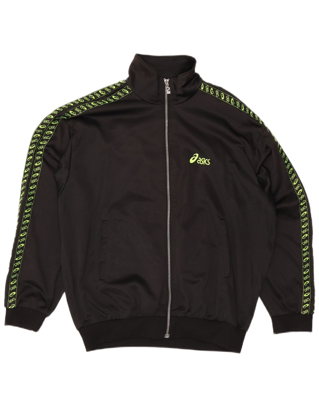 Asics Mens Graphic Tracksuit Top Jacket XL Black