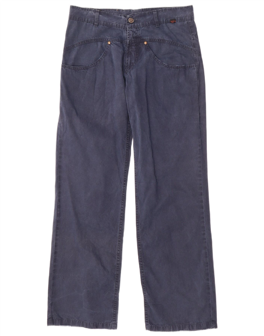 ROBERTO CAVALLI Mens Devils Straight Casual Trousers Small W29 L30 Blue