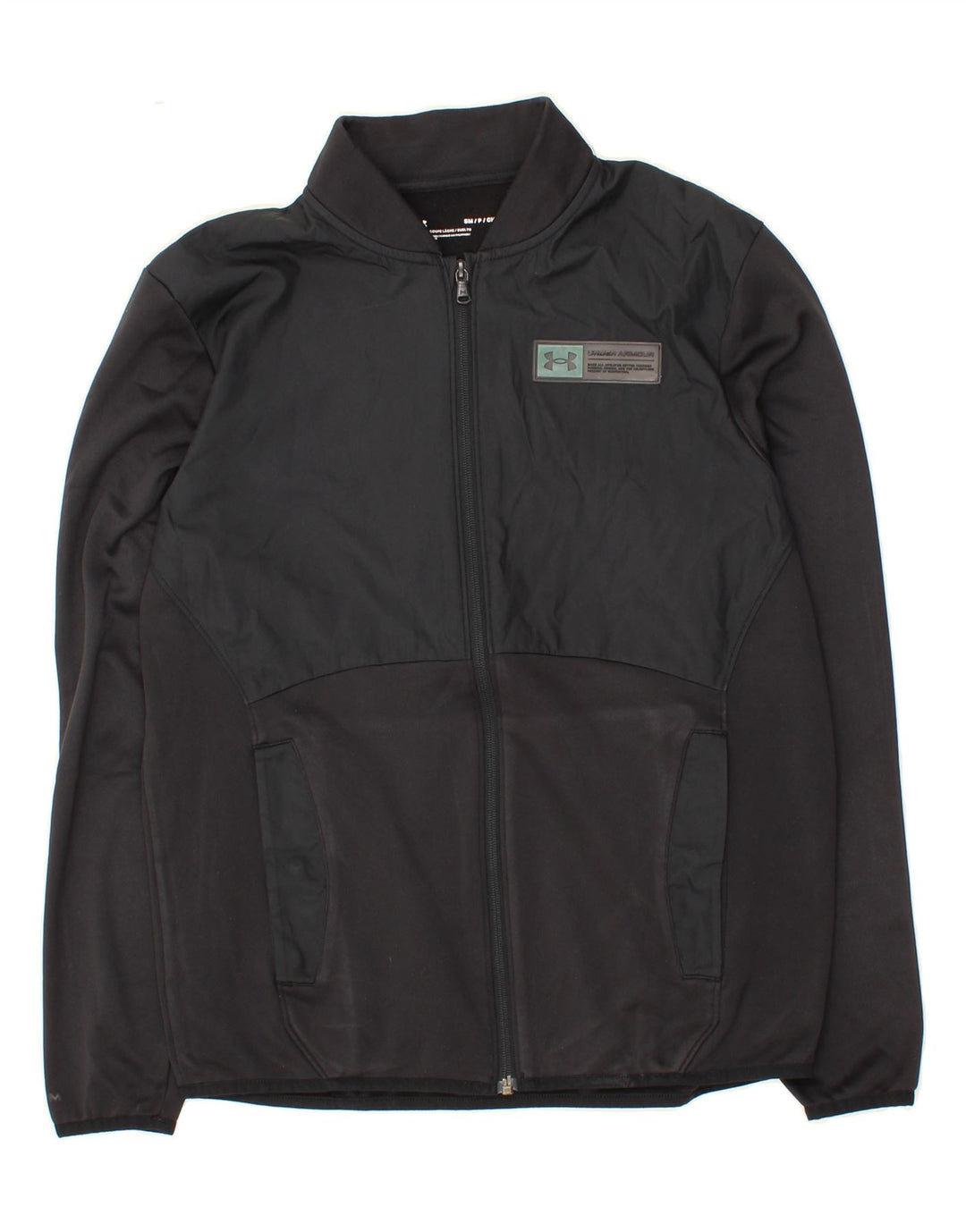 UNDER ARMOUR Mens Tracksuit Top Jacket Small Black Vintage Under Armour and Second-Hand Under Armour from Messina Hembry 