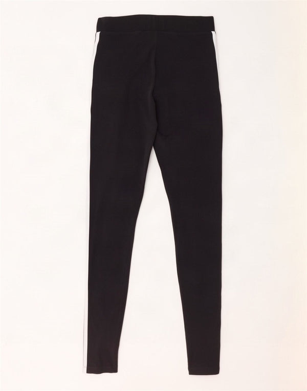 Adidas Womens Leggings UK 8 Small Black Cotton