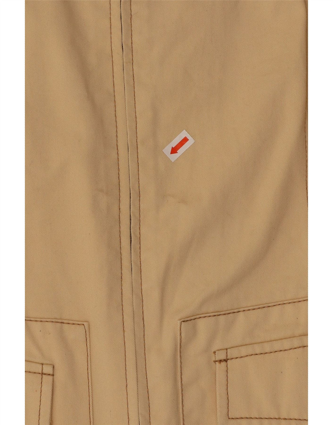 BENETTON Womens Utility Jacket IT 42 Medium Beige Cotton