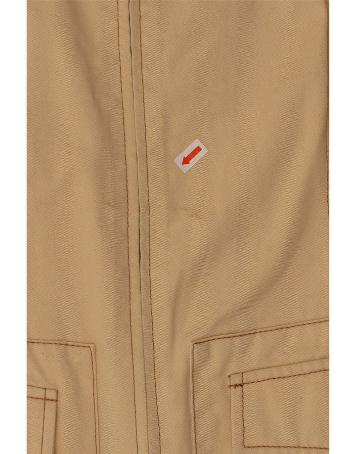 BENETTON Womens Utility Jacket IT 42 Medium Beige Cotton