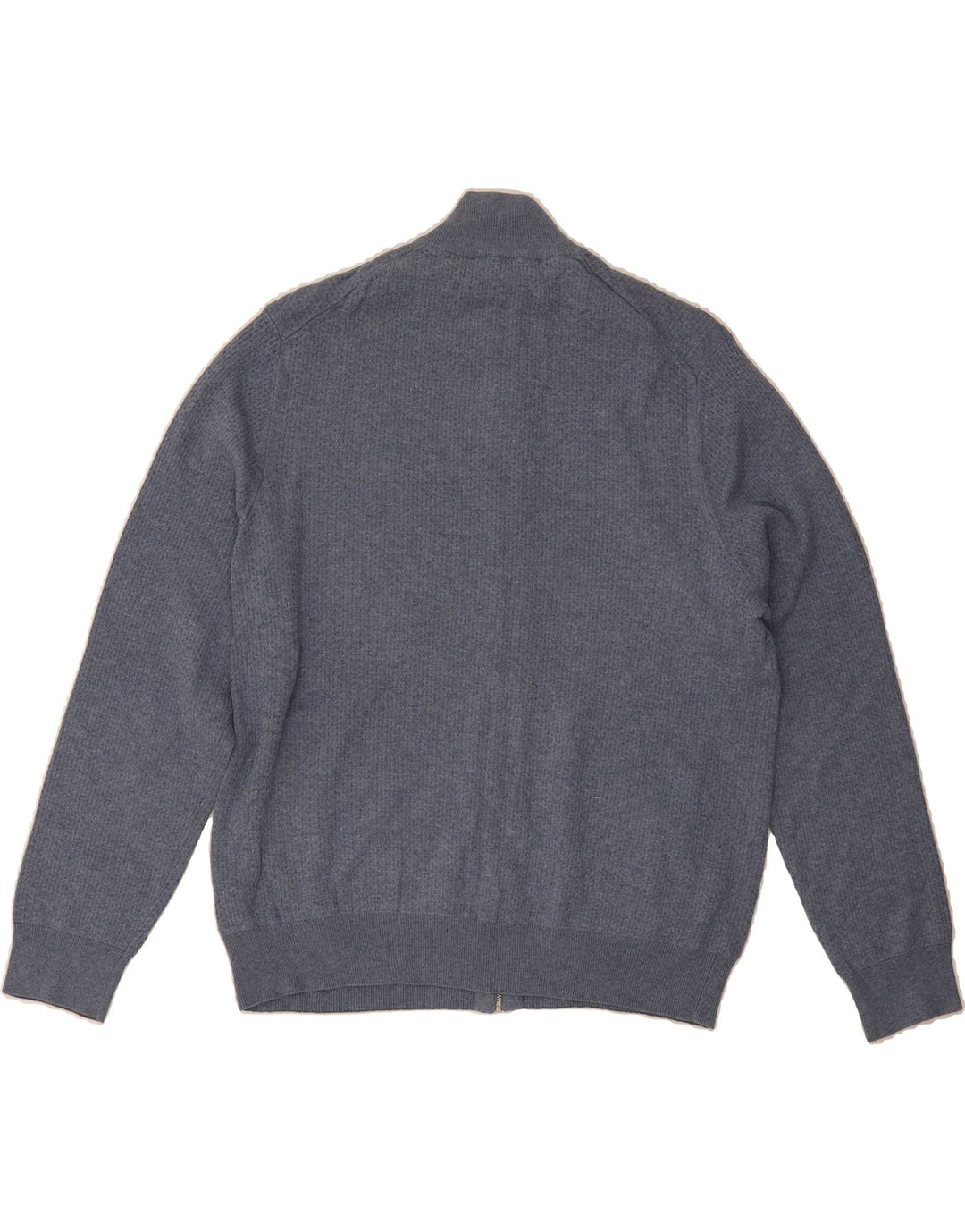 MARKS & SPENCER Mens Cardigan Sweater XL Navy Blue Cotton Vintage Marks & Spencer and Second-Hand Marks & Spencer from Messina Hembry 