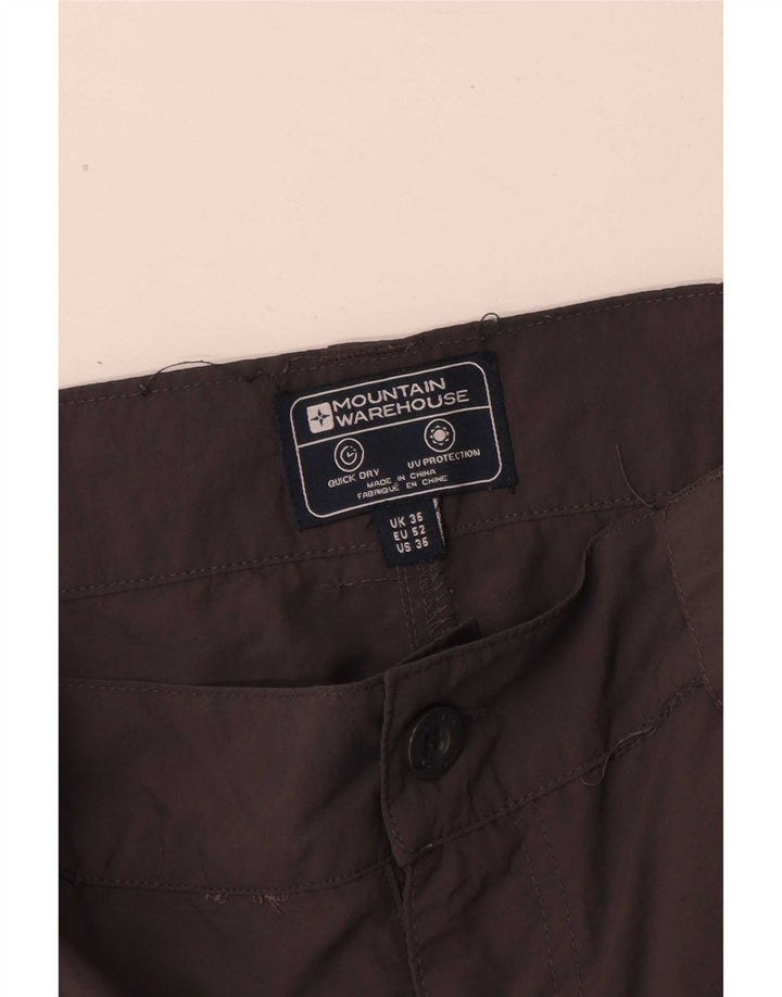 Mountain Warehouse Mens Cargo Shorts W36 Large Grey Polyamide