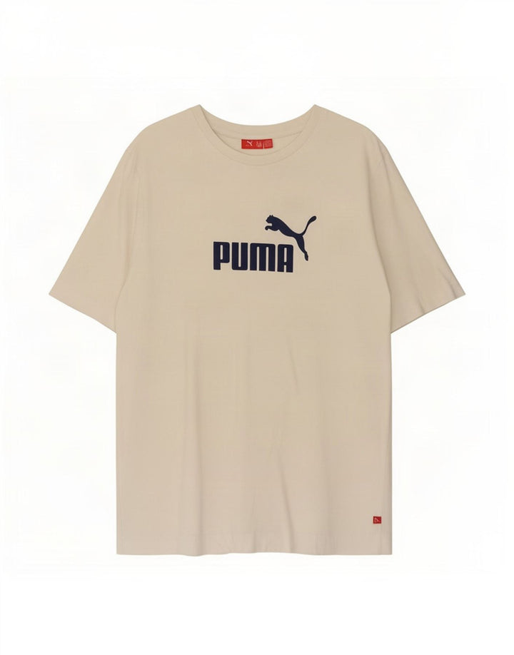 Puma Mens Graphic T-Shirt Top Medium White