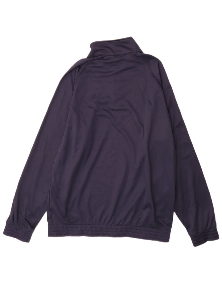 Umbro Mens Pullover Tracksuit Top Jacket XL Navy Blue Polyester