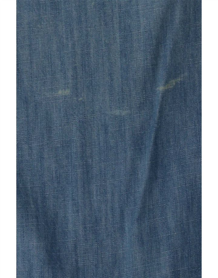 Fat Face Womens Denim Dress UK 12 Medium Blue Cotton
