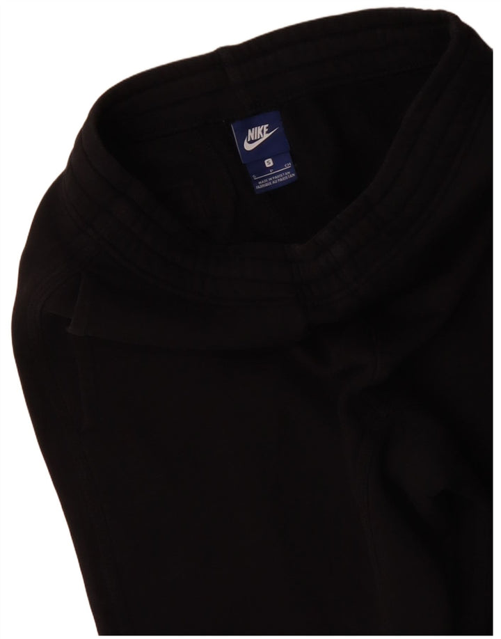NIKE Mens Tracksuit Trousers Joggers Small  Black Cotton