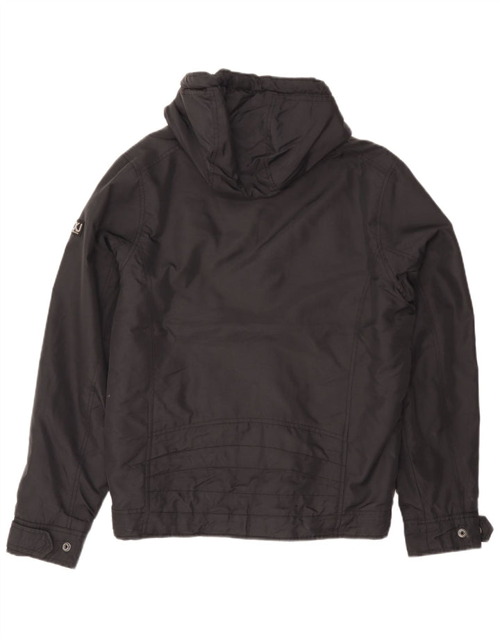 Calvin Klein Mens Hooded Padded Jacket UK 38 Medium Black