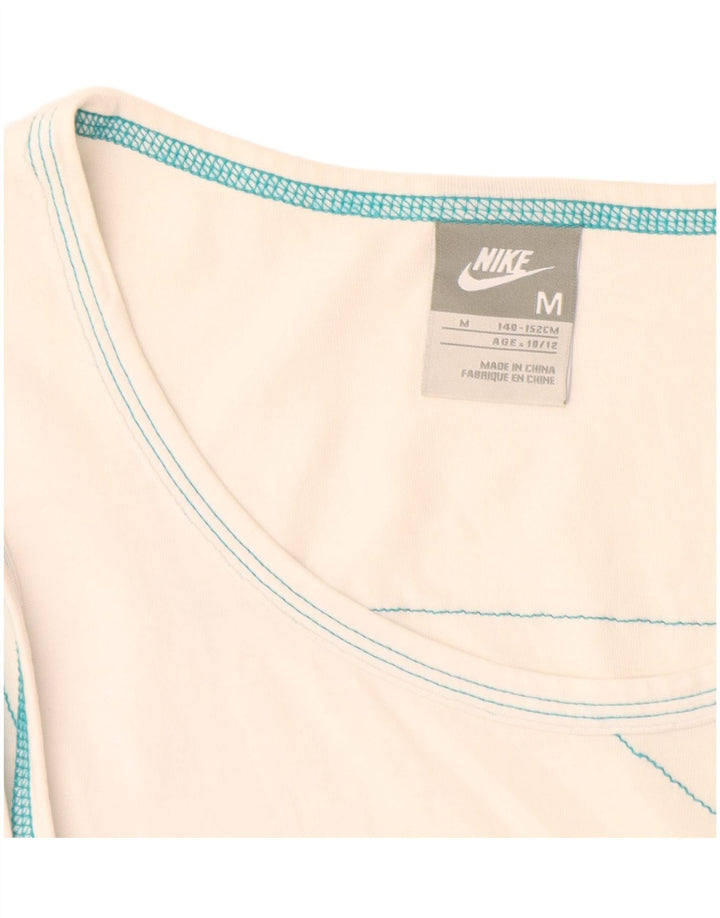 Nike Boys Graphic Vest Top 10-11 Years Medium  White Polyester