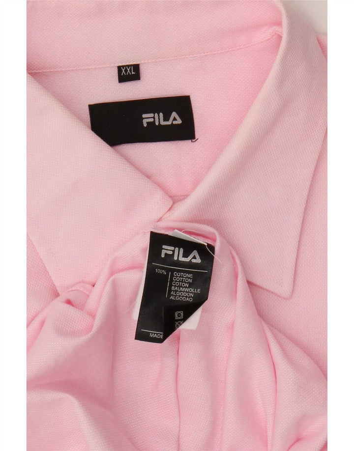 Fila Mens Shirt 2XL Pink Cotton