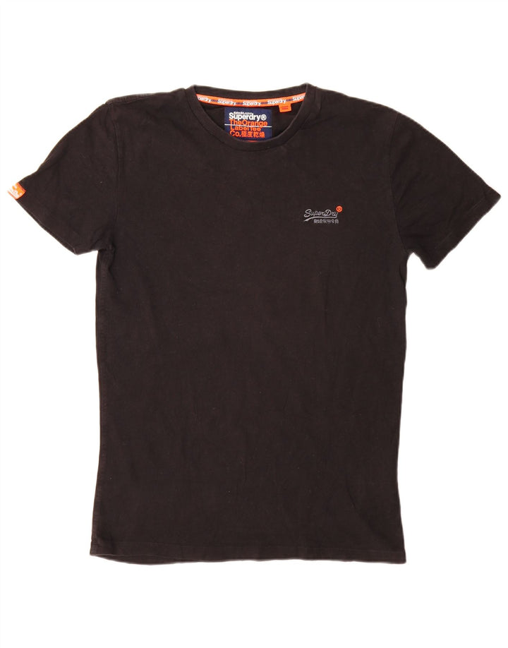 Superdry Mens T-Shirt Top Small Black Cotton